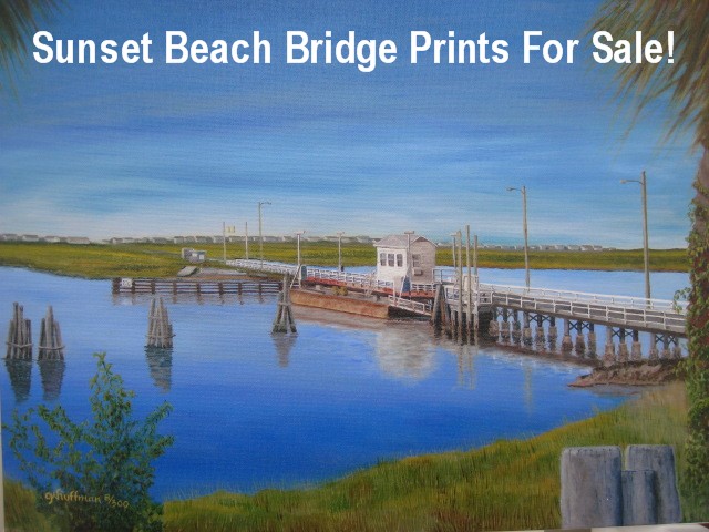 Sunset Beach Nc Webcam Sunset Beach Bridge Prints For